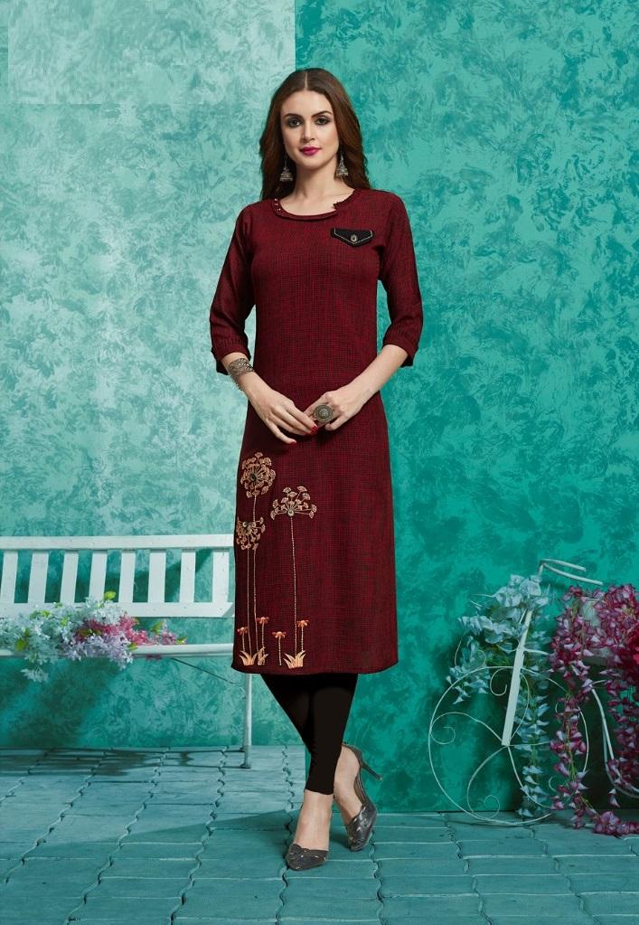 Embroidered kurti TheIndianFab
